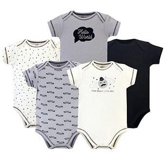 Baby Boy Organic Cotton Bodysuits 5 pk