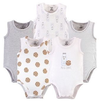 Baby Boy Organic Cotton Bodysuits 5 pk