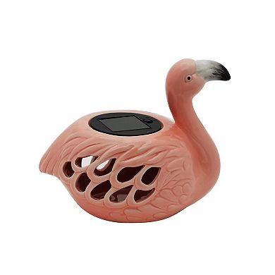Sonoma Goods For Life® Flamingo Ceramic Solar Lantern