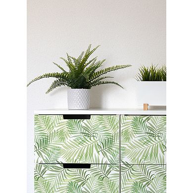 RoomMates Green Tropical Vibe Peel and Stick Wallpaper