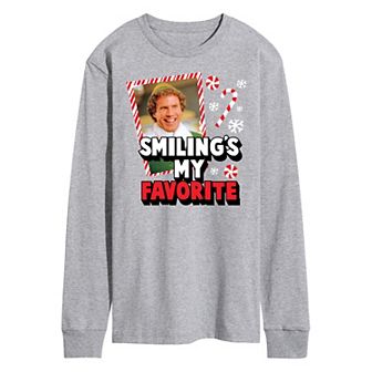 Men's Elf Smiling My Favorite Long Sleeve Tee