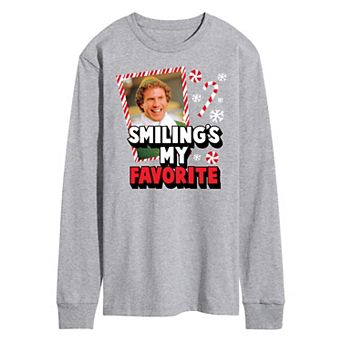 Men's Elf Smiling My Favorite Long Sleeve Tee