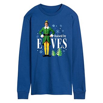 Men's Elf Raised By Elves Long Sleeve Tee