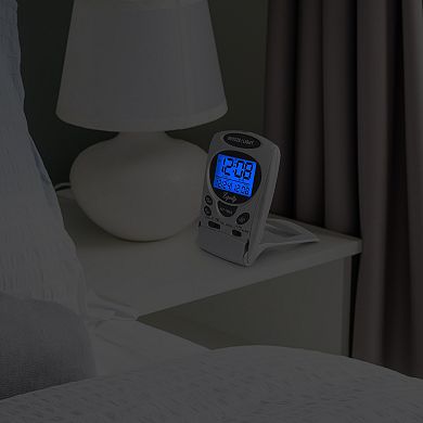 La Crosse Technology Equity 31300 Silver Fold-Up LCD Travel Alarm Clock with Nap Timer & Backlight