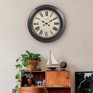 La Crosse Technology 23-In. Maxwell Antique Quartz Analog Wall Clock