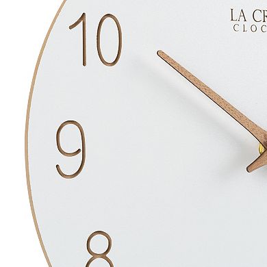 La Crosse Technology 12-in. Sierra Wood Quartz Analog Wall Clock