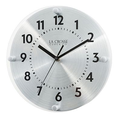 La Crosse Technology 10-in. Orion Metal Silent Quartz Analog Wall Clock