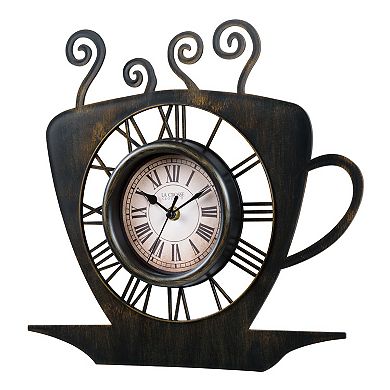 La Crosse Technology 13-in. Latte Mug Quartz Analog Wall Clock