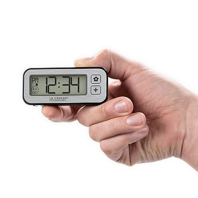 La Crosse Technology Mini Digital Clock with Comfort Meter