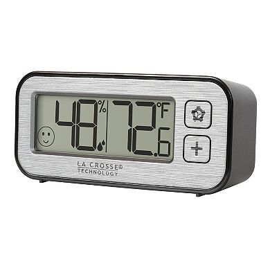 La Crosse Technology Mini Digital Clock with Comfort Meter