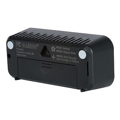 La Crosse Technology Mini Digital Clock with Comfort Meter