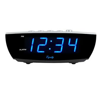 La Crosse Technology Equity 75903 Blue LED Digital Alarm Clock