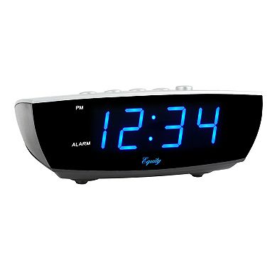 La Crosse Technology Equity 75903 Blue LED Digital Alarm Clock