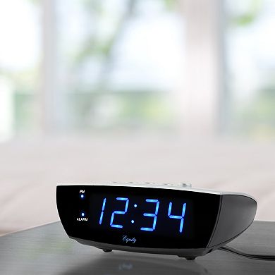 La Crosse Technology Equity 75903 Blue LED Digital Alarm Clock