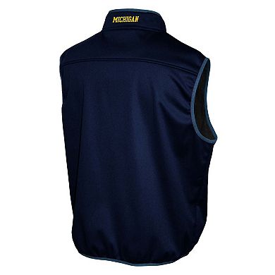 Men's Michigan Wolverines Zip Up Softshell Vest