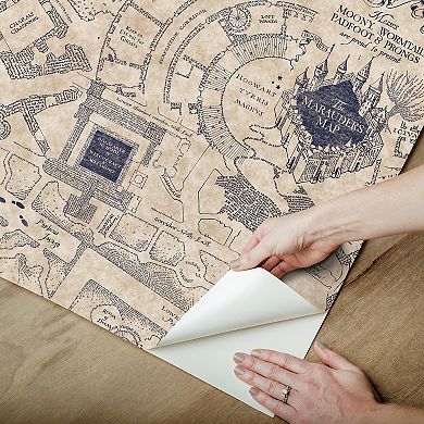 RoomMates Harry Potter Marauder's Map Peel and Stick Wallpaper
