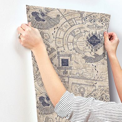RoomMates Harry Potter Marauder's Map Peel and Stick Wallpaper