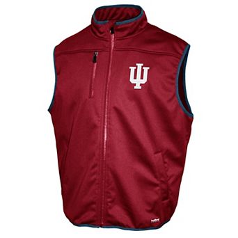 Men's Indiana Hoosiers Zip Up Softshell Vest
