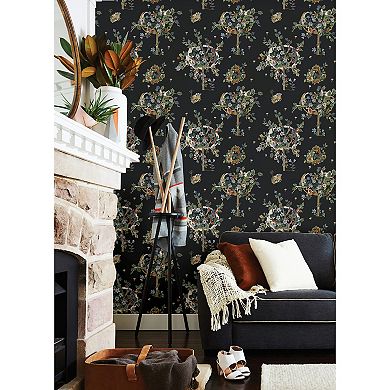 RoomMates Flowering Peace Tree Peel and Stick Wallpaper