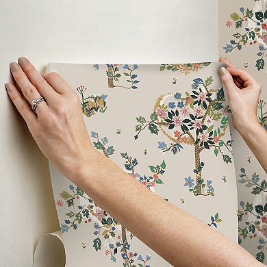 RoomMates Flowering Peace Tree Peel and Stick Wallpaper