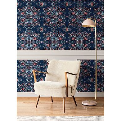 RoomMates Medallion Floral Peel & Stick Wallpaper