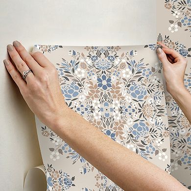 RoomMates Medallion Floral Peel & Stick Wallpaper