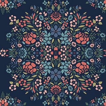 RoomMates Medallion Floral Peel & Stick Wallpaper