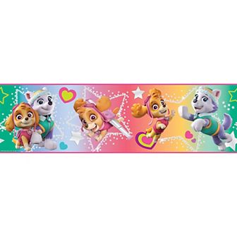 RoomMates Paw Patrol Skye & Everest Peel & Stick Wallpaper Border