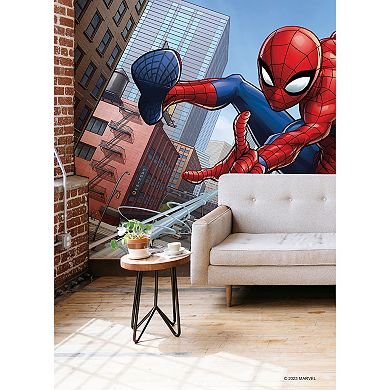 RoomMates Blue Marvel Spider-Man Peel & Stick Wallpaper Mural