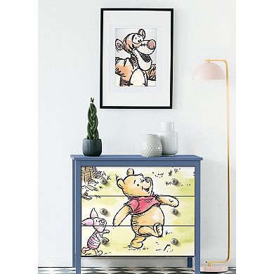 Disney's Winnie The Pooh Watercolor Peel & Stick Wallpaper Mural by RoomMates