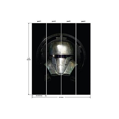 RoomMates Star Wars The Mandalorian Helmet Peel & Stick Wallpaper Mural