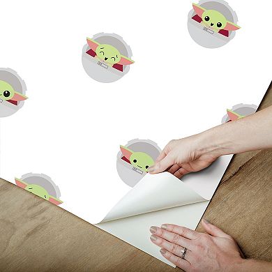 RoomMates Green Grogu Peel and Stick Wallpaper