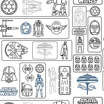 RoomMates Star Wars Pictogram Peel & Stick Wallpaper