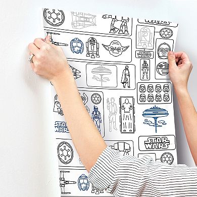 RoomMates Star Wars Pictogram Peel & Stick Wallpaper