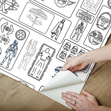 RoomMates Star Wars Pictogram Peel & Stick Wallpaper