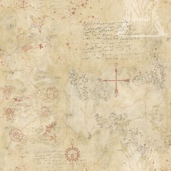 RoomMates Tan Game of Thrones Map Peel & Stick Wallpaper