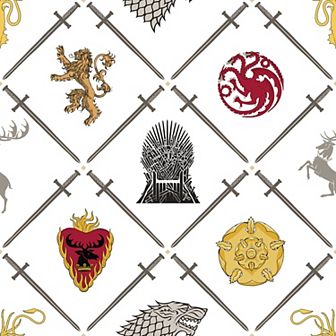 RoomMates Game of Thrones House Sigils Peel & Stick Wallpaper