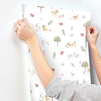 Disney's Bambi Watercolor Peel & Stick Wallpaper by RoomMates