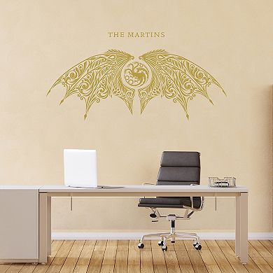 RoomMates Gold House of the Dragon Wall Decals with Personalization
