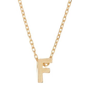 Adornia Mini Initial Pendant Necklace