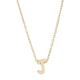 Adornia Mini Initial Pendant Necklace
