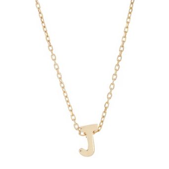 Adornia Mini Initial Pendant Necklace
