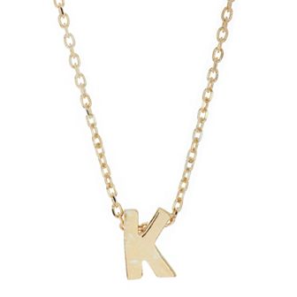 Adornia Mini Initial Pendant Necklace