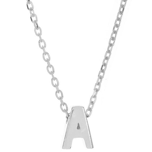 Adornia Mini Initial Pendant Necklace