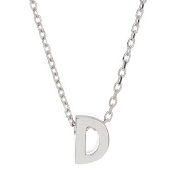 Adornia Mini Initial Pendant Necklace