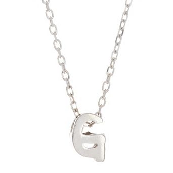 Adornia Mini Initial Pendant Necklace