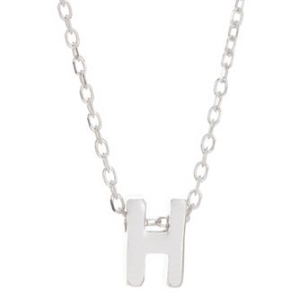 Adornia Mini Initial Pendant Necklace