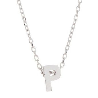 Adornia Mini Initial Pendant Necklace