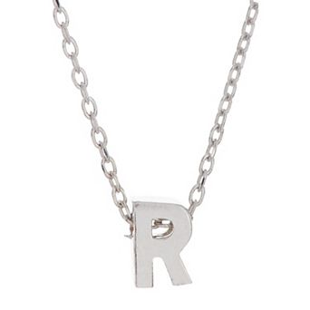 Adornia Mini Initial Pendant Necklace