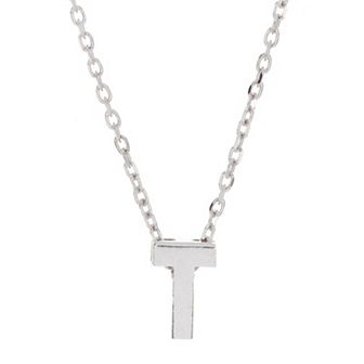 Adornia Mini Initial Pendant Necklace